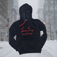 Тепле чорне худі