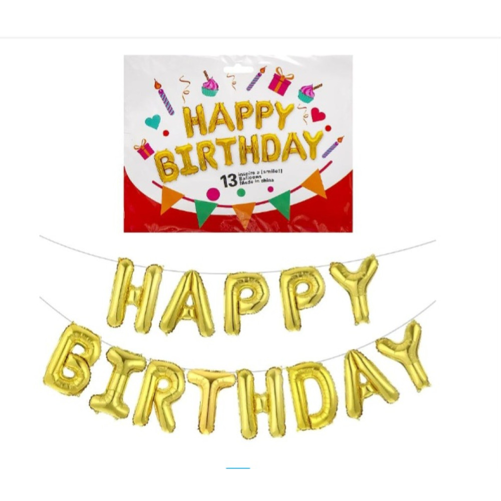 Надувна розтяжка Happy Birthday