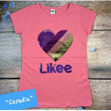 Футболка коралова Likee