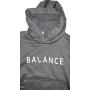 Чорне худі із написом Balance