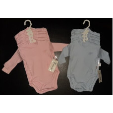 Блакитне боді на кнопках