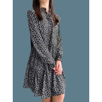 Чорна квітчаста сукня 