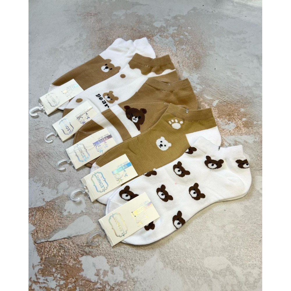 Короткі шкарпетки із ведмедиками