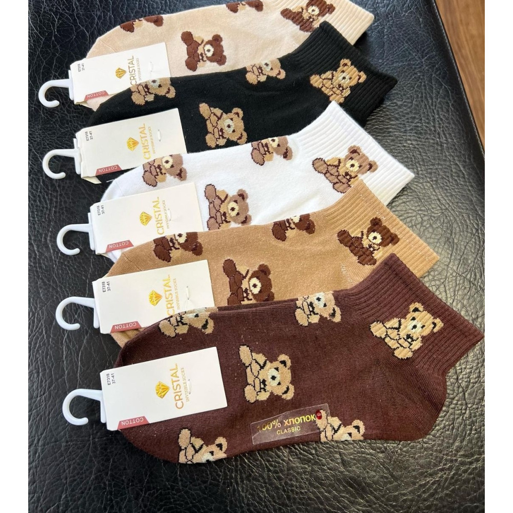 Короткі шкарпетки із ведмедиками