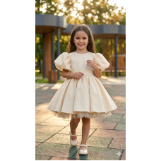 Святкова кремова сукня 