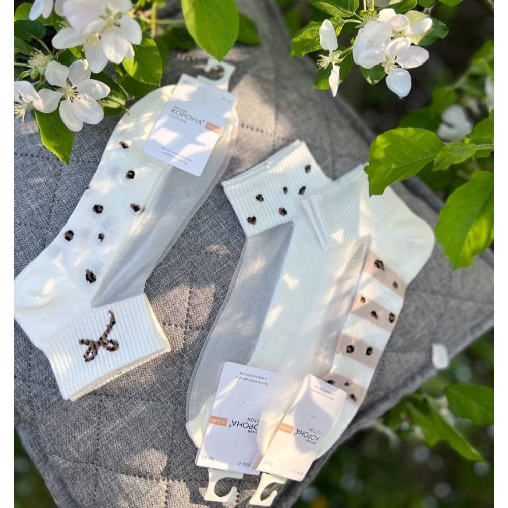 Шкарпетки котон/сіточка