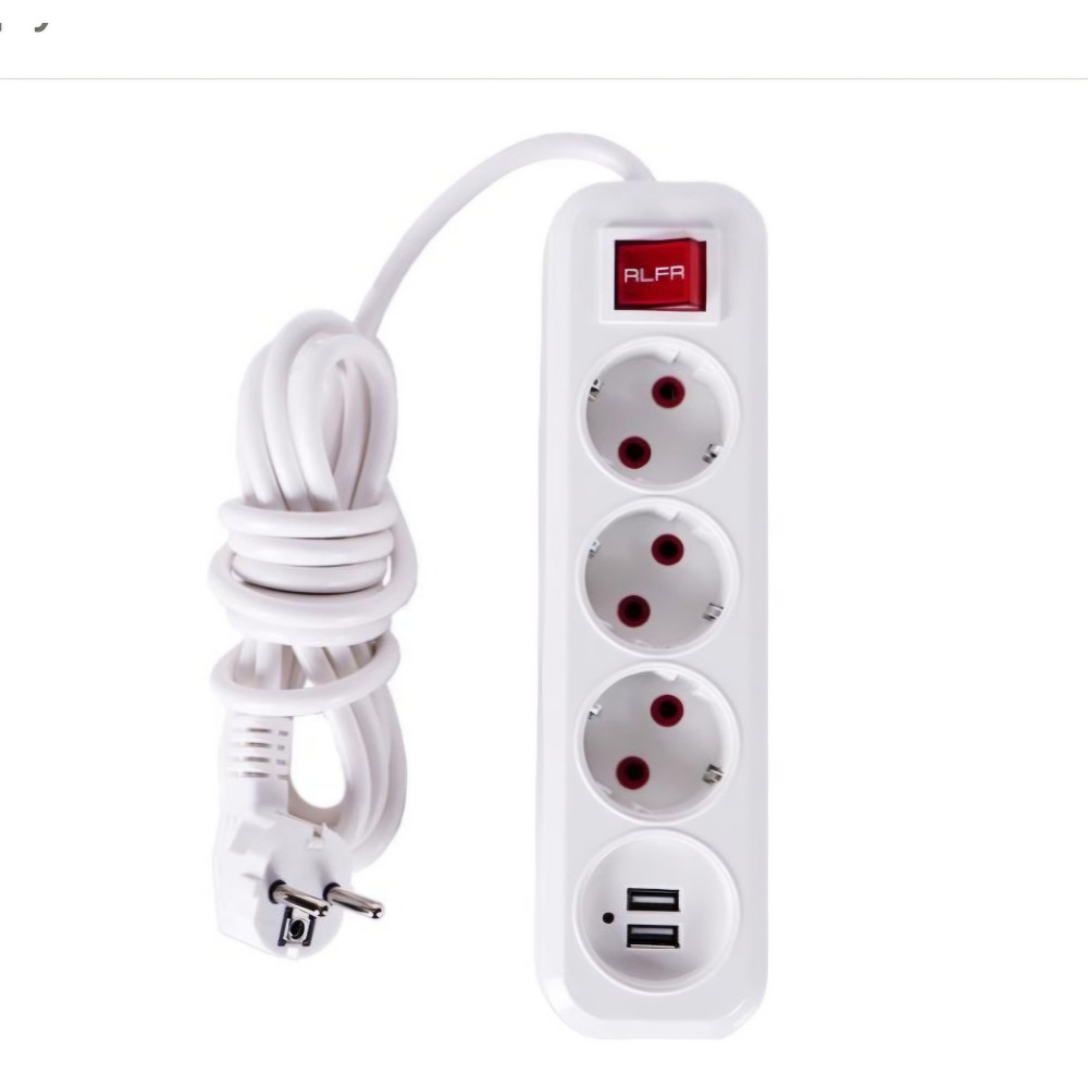 Подовжувач з вимикачем та USB виходами