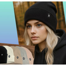 Шапка подвійна із закатом Шапка подвійна із закатом