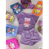 Велюрова піжама для дівчинки фіолетова