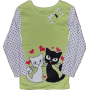 Котоновий реглан із кицями