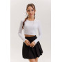 Чорна спідничка «теніска»
